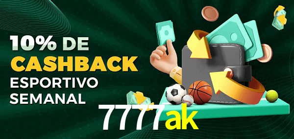 10% de bônus de cashback na 7777ak